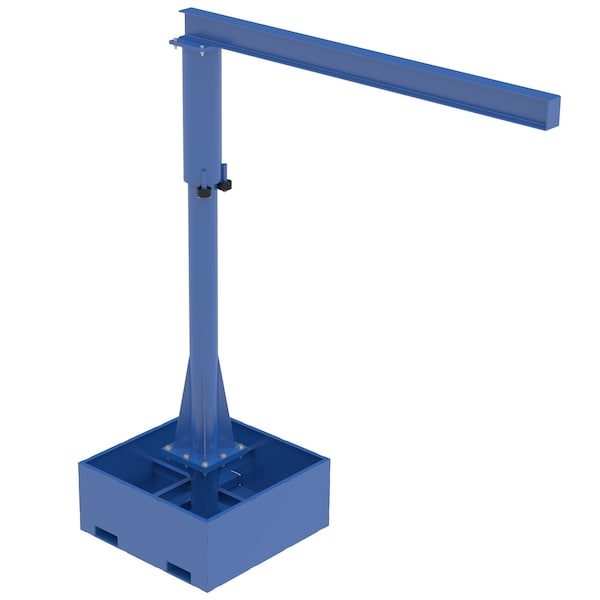 Vestil Portable Jib Crane - Fork Tube Base JIB-CB-25-8-10 - main